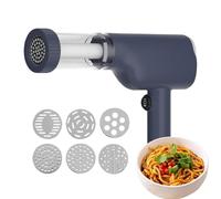 Macchina per pasta elettrica portatile, macchina per la preparazione di pasta ricaricabile, taglierina per noodle | Pasta senza fili con 6 stampi diversi per ristorante
