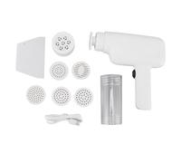 Macchina per Pasta Elettrica Portatile, Pressa per Pasta con 6 Formine, Bianco, Alta Efficienza - Design Maneggevole, Materiali Resistenti, Perfetta per Uso Domestico