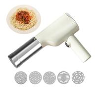 Macchina per pasta elettrica, ricaricabile, automatica, 5 , pressa per , creativi, design moderno, macchina per pasta fatta in casa per spaghetti e noodles