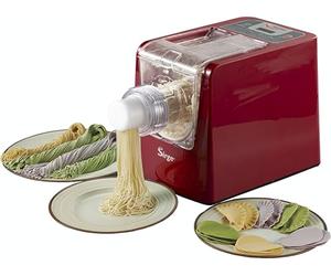 Macchina per Pasta Fresca Automatica 300W - 22 Trafile Incluse - Impasta ed Estrae Pasta in 10 Minuti - Pasta Maker per Spaghetti, Penne, Tagliatelle - Ideale anche per Farine Senza Glutine