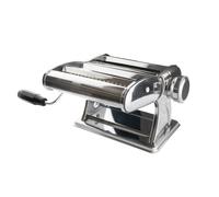 Macchina Pasta Fresca Manuale Cucina Stendi Impasto Acciaio Inox 3 Rulli 210mm