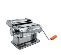 MAKA Macchina per Pasta Fresca Manuale Fatta in Casa Professionale Con Manovella Sfoglia Lasagne Fettuccine (6mm) Tagliolini (1,5mm) Regolatore di Spessore da 4,8mm a 0,6mm Tagliatelle Spaghetti