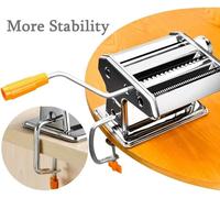 MACCHINA PER LA PASTA FRESCA MANUALE IN ACCIAIO 3 RULLI REMOVIBILI PASTA MAKER