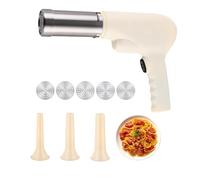 Macchina Per Pasta In Acciaio Inox, Macchina Per Pasta Elettrica Portatile Senza Fili, Con 5 Dischi Per Pasta, 3 Tubi Di Riempimento, Per Cucinare Pizza, Verdure E Altri Alimenti In Casa.