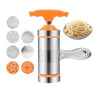 Macchina per pasta - PP in acciaio 18 x 6 cm 600 g | Macchina per pasta a mano con 7 forme, taglierina per | Preparazione di spaghetti cinesi fatta in casa