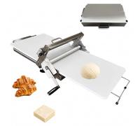 Macchina per Pasta Sfoglia da Banco, Sfogliatrice per Croissant con Regolazione dello Spessore e Componenti in Acciaio Inox 304(Home Bakery)