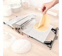 Macchina per pasta sfoglia elettrica, pieghevole, spessore regolabile per pasta sfoglia e fondente, rotolamento avanti e indietro, perfetta per cuocere e cucinare