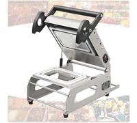 Macchina per pellicola sigillante a caldo per alimenti, imballaggio efficiente per scatole da asporto, vassoi per fast food, contenitori per verdure, temperatura regolabile, 7-8 sigilli/min, 140x140mm
