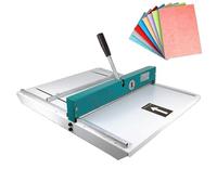 Macchina per piegatura manuale, spessore carta 70-450 g, piegatrice di carta da 480 mm con righello di posizionamento, struttura in metallo resistente ad alta precisione per biglietti e inviti