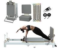 Macchina per Pilates Reformer Pieghevole, Pilates Reformer Portatile Regolabile per Esercizi, per Uso Domestico E in Studio
