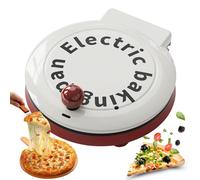 Macchina per pizza elettrica, Padella elettrica da 1000w, Piastra di pietra refrattaria da 23 cm, Creatore di pancake e omelette, Fritto/al forno/al forno/saltato, 4 in 1 forno portatile per pizza