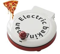 Macchina per pizza, forno elettrico portatile, riscaldamento a doppia faccia da 1000 W per piatti fritti, cotti e saltati, per pancake e frittate da 20,3 cm