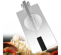 Macchina per pizza manuale, in acciaio inossidabile, pressa per pizza commerciale, strumento per la formatura della pizza da 14 cm, per la preparazione della pizza fatta in casa