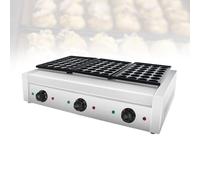 Macchina per Poffertjes-Piastra per Takoyaki Professionale,Mini Pancake Maker Elettrico-Acciaio Inox Riscaldamento Rapido Antiaderente per Grande Cucina Commerciale Bar(84)