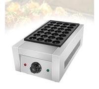 Macchina per Poffertjes-Piastra per Takoyaki Professionale,Mini Pancake Maker Elettrico-Acciaio Inox Riscaldamento Rapido Antiaderente per Grande Cucina Commerciale Bar(24)