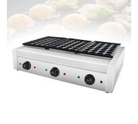 Macchina per Poffertjes,Piastra per Takoyaki Professionale-Mini Pancake Maker Elettrico-Piastra Ispessita Temperatura Regolabile per Pasticceria Creativa e Boutique Dolce(84)