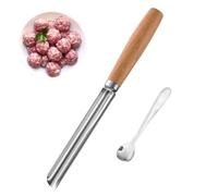 Macchina per polpette - in acciaio a rilascio facile | Macchina per polpette per carne macinata | per pesce, pollo, riso, manzo, chef, principianti, cuochi professionisti