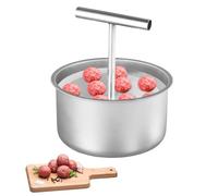Macchina per polpette in Acciaio Inossidabile, Pressa Manuale da Polpette 12 Fori, Former per Polpette Alto Volume, Meatball Maker, Può fare 12 Polpettes allo Stesso Tempo