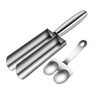 Macchina per polpette - in acciaio, per realizzare polpette manuali, in cucina, antiscivolo, per perfetti, polpette di gamberetti, utensile portatile in acciaio