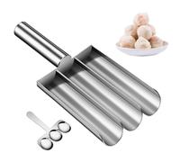 Macchina per polpette - Macchina per palline di melone in acciaio inossidabile | Macchina per haccebolararDa Cucchiaio, Per Gnocchi Manuale, Macchina per Palle Di Carne Con Manico L