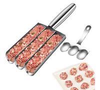 Macchina per polpette per polpette, in acciaio , manuale per la preparazione di polpette e polpette per la rimozione rapida di per polpette, pasta per biscotti e sorbetti