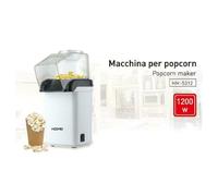 MACCHINA PER POP CORN ELETTRICA 1200W POPCORN SENZA OLIO FESTE PARTY BAMBINI