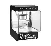 Macchina per pop corn professionale - Design retrò - 4 kg/h - 1,5 l - Nera - Royal Catering RCPS-ND01