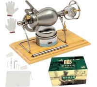Macchina per Popcorn Ad Alta Pressione con Doppia Valvola di Sicurezza, Mini Macchina per Popcorn Ad Aria Calda In Acciaio Inossidabile 304 con Manometro per Feste In Famiglia(200ml)