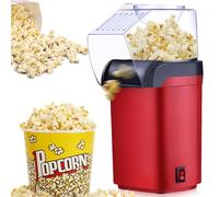 Macchina per popcorn ad aria calda, 1200 W, senza grassi, senza olio, veloce popcorn in 2-3 minuti, funzionamento one-touch, macchina compatta per popcorn per casa, home theater, feste, Natale