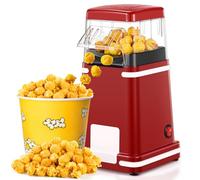 Macchina per Popcorn ad Aria Calda 1200W, Senza Olio & Senza BPA, Popcorn Maker Retrò con Pulsante One-Touch, Ideale per Casa, Cinema & Feste