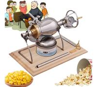 Macchina per popcorn ad aria calda 260 ml cinese tradizionale lucidatura a mano Popcorn Maker Mini kit di pentole per popcorn ad alta pressione in acciaio inossidabile Cannone per popcorn facile da