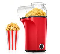 Macchina per popcorn ad aria calda da 1400 W, 4 litri, senza olio e senza grassi, pronta in 2 minuti: ideale per serate cinema, compleanni dei bambini, feste di Natale o intime riunioni di famiglia. B