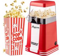 Macchina per popcorn ad aria calda pokovko 1200w rossa