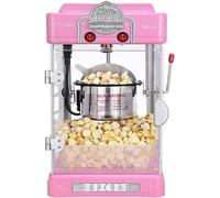 Macchina per Popcorn Automatica, per Uso Domestico e Commerciale, Snack Sano Senza Olio a Basso Calorie, Funzionamento a Un Tasto, Facile da Pulire per Cinema Casa, Feste e Regali,Pink
