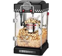 Macchina per Popcorn Automatica Sana Senza Olio, Acciaio Inossidabile 304 con Design Estraibile - per Home Cinema, Feste Bambini e Serate Film,Black