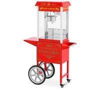Macchina per popcorn con carretto Design retró rossa Carretto Pop Corn
