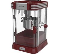 Macchina per popcorn elettrica Cecotec Fun&Taste P'Corn Classic. 300 W, design retrò, pentola in acciaio inox da 500 ml, vassoio rimovibile, potenza 300 W, luce interna, misurino.