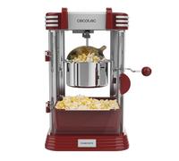 Macchina per popcorn elettrica Cecotec FunandTaste P'Corn Classic - 300W - Stile retrò - Pentola in acciaio inox da 500 ml - Vassoio rimovibile - Luce interna - Misurino - Apertura magnetica - Rossa