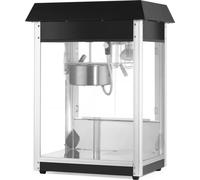 HENDI Macchina per popcorn, popcorn popper, con cassetto raccogli briciole, 230V, 1500W, 560x420x(H)770mm, alluminio, acciaio inox, vetro temperato, nero