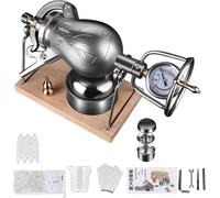 Macchina per popcorn in stile cinese, macchina per popcorn in acciaio inossidabile, macchina per popcorn manuale, snack sani, ipocalorici e con meno grassi per preparare film.(230ml)