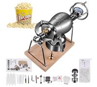 macchina per popcorn, L'amplificatore alimentare for mini cannone manuale in acciaio inossidabile 304 può preparare popcorn e riscaldare alimenti for feste in famiglia, 268ML(300ML)