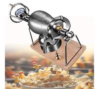 macchina per popcorn, Macchina for popcorn, macchina for popcorn tradizionale cinese vecchio stile, amplificatore alimentare for mini cannone manuale in acciaio inossidabile,328ML(328ML)