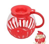Macchina per popcorn nel microonde da 2,25 Qt, pentola per popcorn con mini coperchio in silicone, lavastoviglie facile da pulire, per snack domestici, feste di gioco cinematografiche