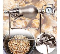 macchina per popcorn, Popcorn con manometro - Vecchia mini macchina for popcorn cinese, macchina for popcorn a manovella manuale, riscaldamento a fuoco lento, piccolo 100 ml