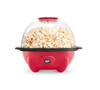 Macchina per popcorn Popcorn elettrico for mescolare con coperchio for ciotola da portata e comodo contenitore for 18 tazze - Rosso