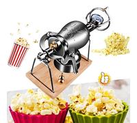 Macchina per popcorn retrò in acciaio inossidabile, macchina per popcorn ad alta pressione, pentola a pressione tradizionale cinese per popcorn e macchina per soffiare il riso(260ml)
