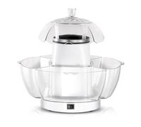 Macchina per popcorn veloce, popper elettrico, con funzionamento con un solo clic, snack veloce e salutare per una serata al cinema, per la famiglia, colore bianco
