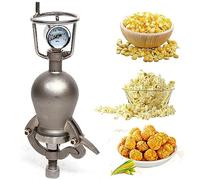 Macchina per popcorn vintage, ad alta pressione, per la casa, in acciaio inox, professionale, per torrefazione, riunioni di famiglia, studio, feste, divertimento