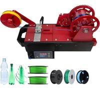 Macchina per produzione filamenti 3D riciclo bottiglie PET-Per maker studi | Estrusore per stampante 3D, filamento pultruso da bottiglie di plastica, 300℃/572℉, velocità da 500 g a 1000 g/h(Red)