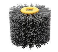 Macchina per rasatura, legno spazzolatura macchina Wire Drawing Wheel Brush Burnishing Lucidatura Wheel Grit #240